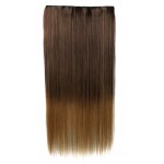 Extensie de par cu 5 Clips On delux dubla dreapta de 60 cm, Ombre Saten mediu cu Saten Deschis 93018127 Extensie de par cu 5 Clips On delux dubla dreapta de 60 cm, Ombre Saten mediu cu Saten Deschis 93018127